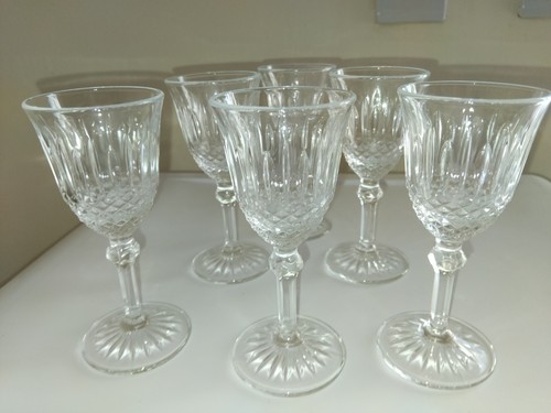 Vintage crystal liqeur glasses - liqeur,