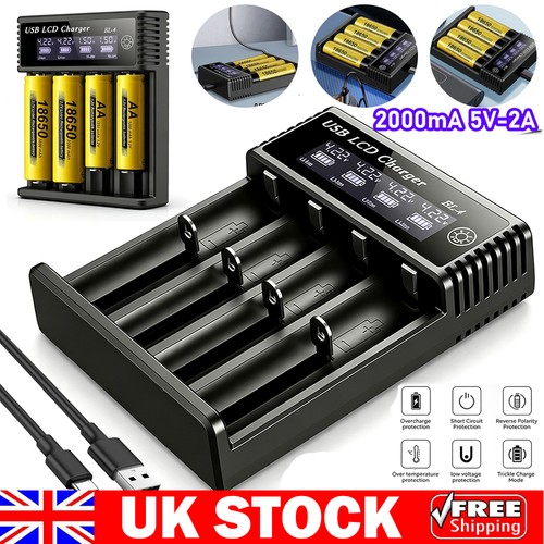 Smart slot battery charger - 4-slot,