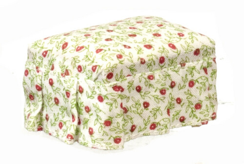 Dolls house ottoman - house, floral