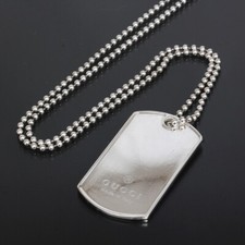 GUCCI Dog Tag Plate Ball Long
