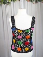 Zara floral crochet top