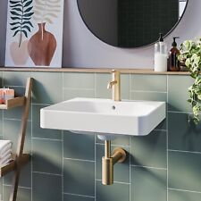 GRADE A1 - Square Wall Hung Basin 500mm - Andros A1/BeBa_28353