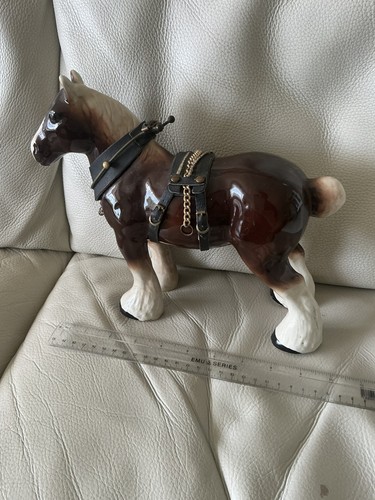 Vintage shire horse figurine - vintage,