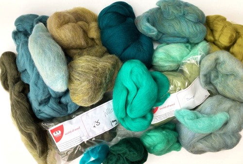 Dyed merino wool - tops, in