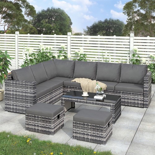 Rattan garden furniture - garden,