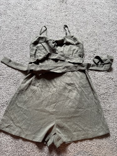 Khaki olive playsuit - playsuit, –