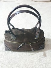 Nine West brown faux suede &