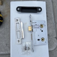 UAP Mortice Bathroom Lock 65mm Thumb Turn - Internal Wooden Door - Square Corer