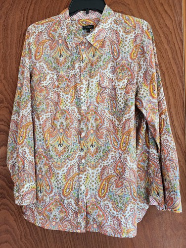 Talbots paisley button - button, front
