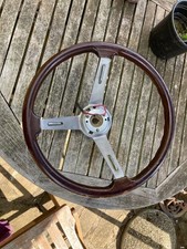 CLASSIC ALFA ROMEO ORIGINAL STEERING WHEEL "personal "woodrim spider GTV 105 etc