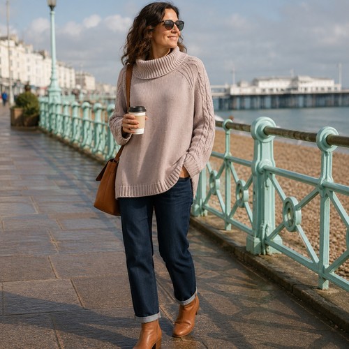 Wrap london cotton jumper - london,