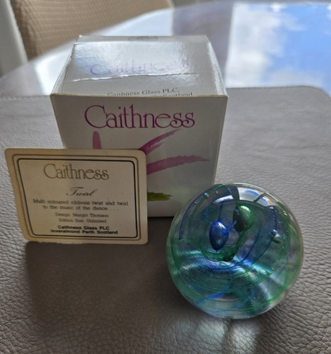 Caithness glass paperweight - glass,
