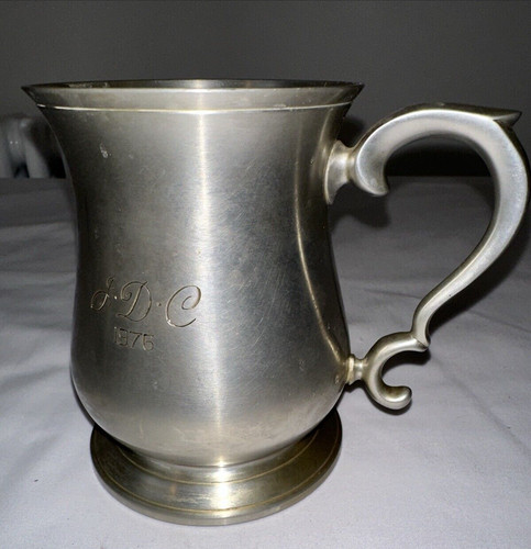 Vintage english pewter tankard - vintage,