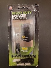 Hangman Heavy Duty Speaker Hanging Kit 2  50 lb. Brackets Bubble Level Included