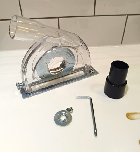 Angle grinder dust extraction - angle,