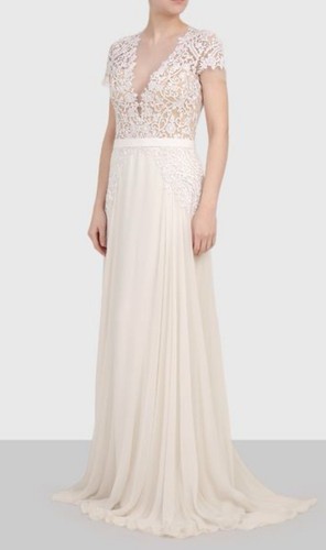 Reem acra bridal gown with - acra,