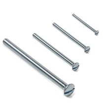 M3.5 ELECTRICAL SOCKET SWITCH SCREWS 35 40 50 75 mm CHROME STEEL RAISED EDGE