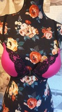Pink & Black Lace Bra