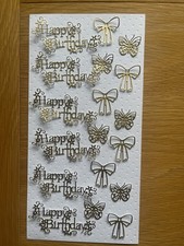 18 die cut shapes for card