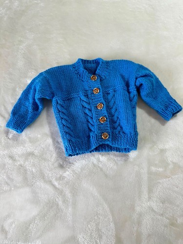 Hand knitted cardigan - cardigan,