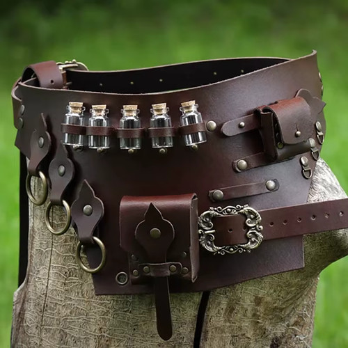 Medieval leather potion - medieval,