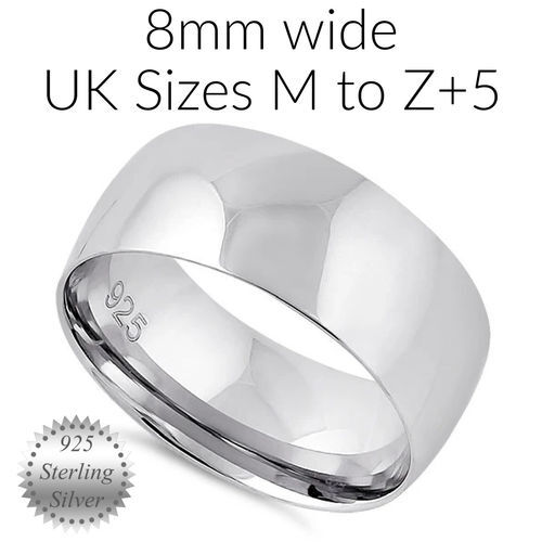 8mm wedding band 925 - wedding, |