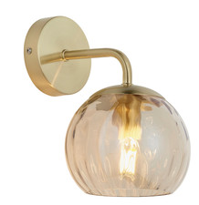 La Redoute Wall Light Glass Antique Brass Florian Bubble RRP £44.99 OPEN BOX