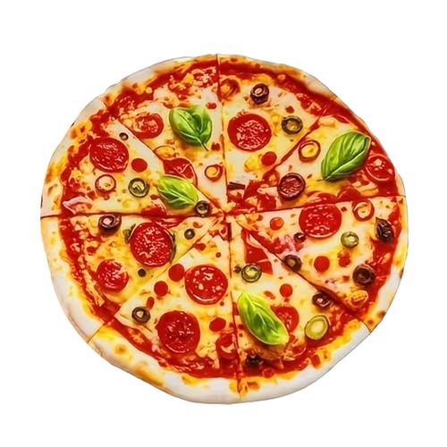 Dog squeak toy realistic pizza - dog,