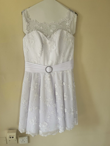White lace tulle - white,