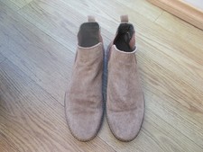 BARBOUR LIGHT TAN SUEDE CHELSEA BOOTS SIZE UK 10