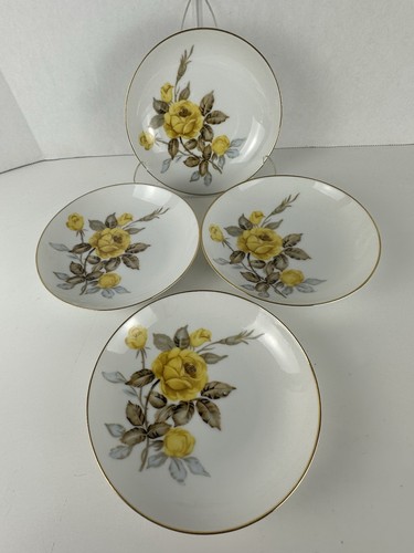 Vtg yellow rose spring china - yellow,