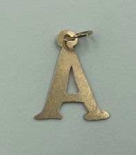 9ct Gold Initial A Pendant/