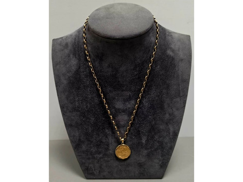 22ct yellow gold necklace - gold,