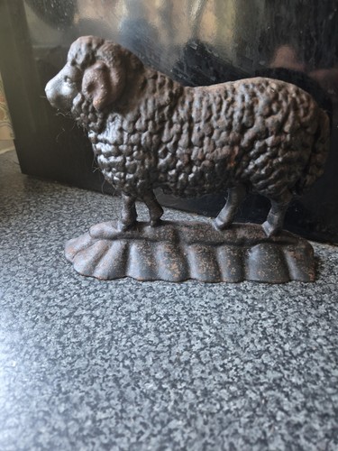 Cast iron sheep - sheep, stop