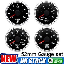 4PCS Gauge Set 52mm Fuel Level
