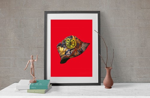 Stone roses bucket hat - stone,