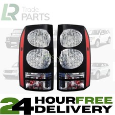 FITS DISCOVERY 3 & 4 NEW REAR BLACK LED TAIL LIGHTS (PAIR) RESITORS FITTED
