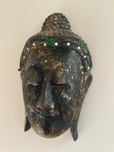 Buddha head wall mount - buddha,