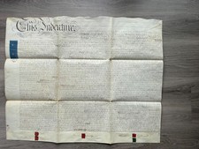 Blackburn Lancashire Vellum Indenture Land Deed 1844 Yates to Pilkington 411003