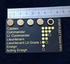 Star Fleet Rank Pip pin Badge