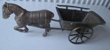 Vintage Brass horse and cart
