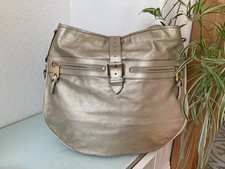 Mulberry Leather Mabel Hobo - Metallic Champagne Calf