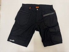 We7) Scruffs Casual Black Shorts Size 36 Holster Pockets New Without Tags 