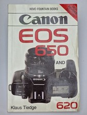 Canon EOS 650/620 Hove Fountain Guide Book by Klaus Tiedge 1989 English Edition