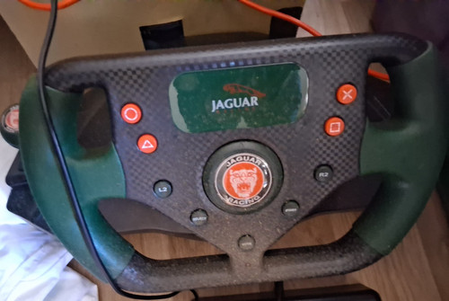 Jaguar racing wheel pedals - racing,