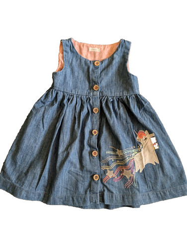 Girls next unicorn pinafore - girls,