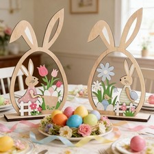 2Pcs Easter Bunny Ornament