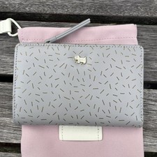 radley grey leather medium purse