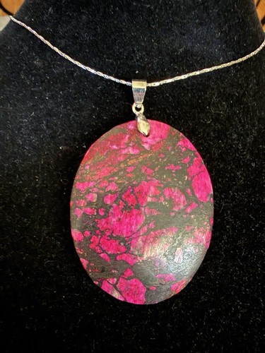 18kgf oval pink black stone - 18kgf,
