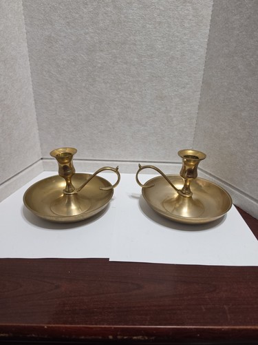 Solid brass vintage candle - solid,